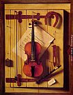Still Life - Violin and Music by William Michael Harnett